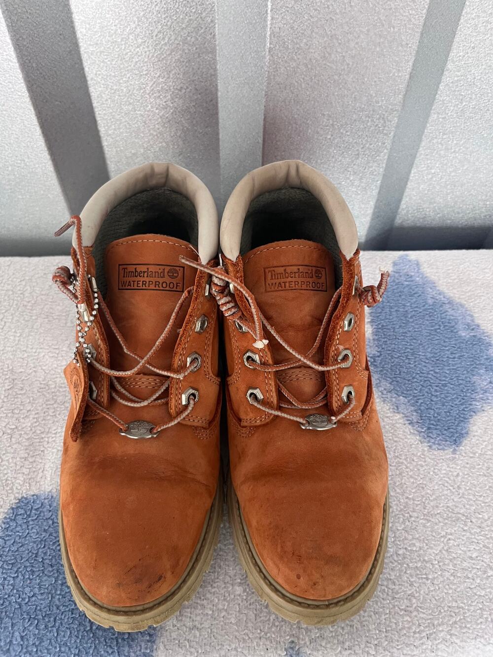 Timberland waterproof orange boots